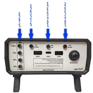 پاوربانک خورشیدی 18 وات تایماز ترون مدل SPB-Z0918 ظرفیت 20000 میلی امپر ساعت