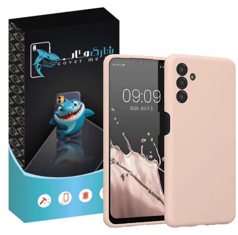 کاور شارک قاب مدل سیلیکونی مناسب برای گوشی موبایل سامسونگ Galaxy M52