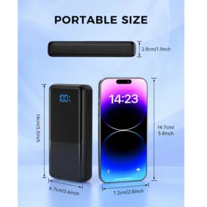 پاوربانک 30 وات مدل P300 ظرفیت 27000 میلیآمپرساعت به همراه کابل USB-C