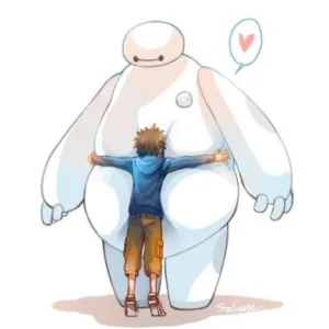 استیکر لپ تاپ طرح baymax کد1127