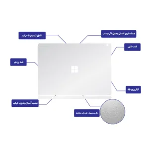برچسب محافظ توییجین و موییجین کد 02 مناسب برای لپ تاپ مایکروسافت surface book 2/13.5inch