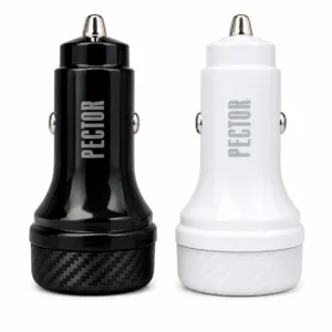 شارژر فندکی ۵۵ وات ۲ پورت پکتور مدل p732