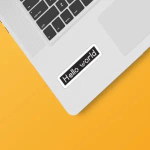 استیکر لپ تاپ توییجین و موییجین طرح برنامه نویسی کد 07 مجموعه 10 عددی