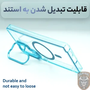 کاور سامورایی مدل Crystal Stand مناسب برای گوشی موبایل سامسونگ Galaxy S25 Ultra