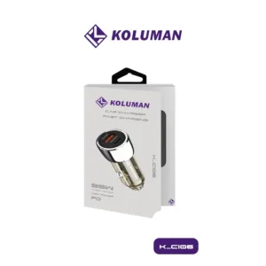 شارژر فندکی 95 وات 2 پورت کلومن مدل K-C106