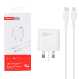 شارژر دیواری 25 وات دو پورت ترانیو مدل T-UK1