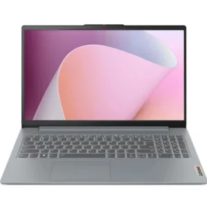 لپ‌تاپ لنوو مدل IdeaPad Slim 3 15AMN8 با پردازنده Ryzen 3-7320U، رم LPDDR5 8GB با فرکانس 5500MHz، حافظه SSD با ظرفیت 512GB، نمایشگر 15.6 اینچ TN با وضوح Full HD