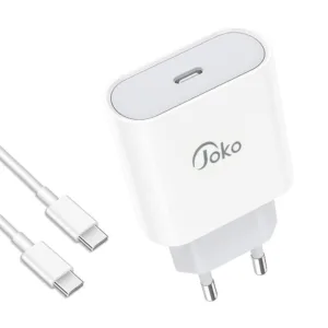 شارژر دیواری 20 وات جوکو مدل JK78-PX12 به همراه کابل تبدیل usb-C