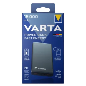 پاوربانک وارتا مدل Fast Energy با ظرفیت 15000 میلی آمپر ساعت
