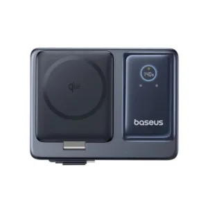 شارژر رومیزی 140 وات پنج پورت بیسوس مدل Nomos Qi2 140W