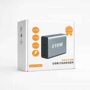 شارژر رومیزی 210 وات 8 پورت ام وی بی مدل GAN 210W
