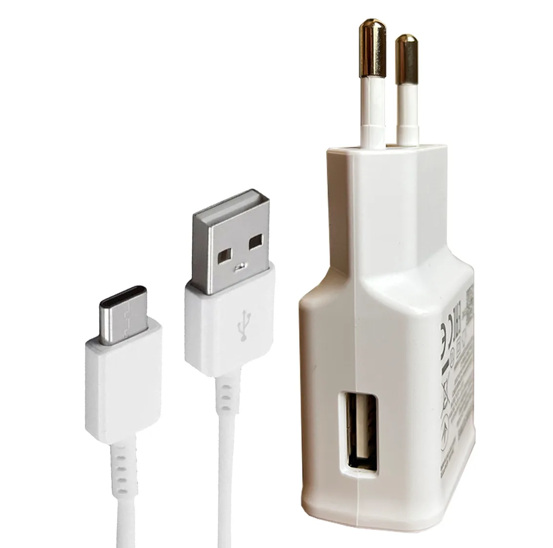 شارژر دیواری 15 وات توربو به همراه کابل تبدیل USB-C