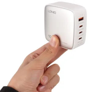 شارژر دیواری 100 وات الدینیو مدل Q408 به همراه کابل USB-C