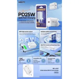 شارژر دیواری 25 وات ریمکس مدل A16 SUPERFAST