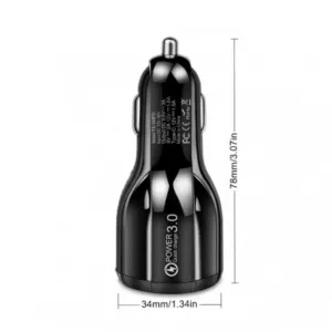 شارژر فندکی 48 وات دو پورت مدل Fast TE-P32