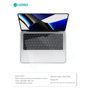 محافظ صفحه نمایش کوتتسی مدل 12003 مناسب برای لپ تاپ اپل MacBook Pro 14 inch A2442/A2779/A2918/A2992/A3112/A3185/A3401/A3426