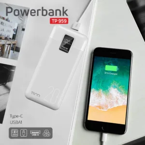 پاوربانک تسکو مدل TP 959 ظرفیت 20000 میلی آمپر ساعت