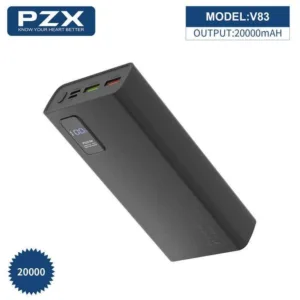 پاوربانک پی زد ایکس مدل V83 Fast Charge 22.5W ظرفیت 20000 میلی آمپر ساعت