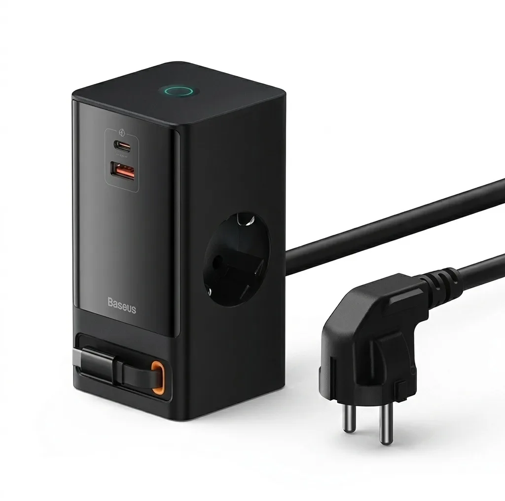 شارژر رومیزی 65 وات بیسوس مدل  65W PowerCombo Tower