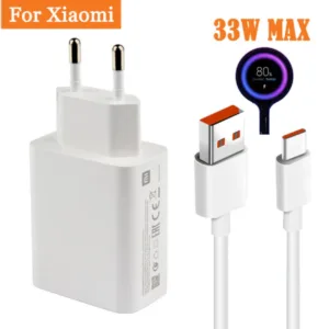شارژر دیواری شیائومی مدل POCOX3PRO به همراه کابل تبدیل USB-C
