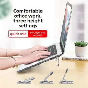 پایه نگهدارنده لپتاپ مدل S1 aluminum alloy مناسب برای لپ تاپهای 17 اینچی و کوچک تر بسته 2 عددی