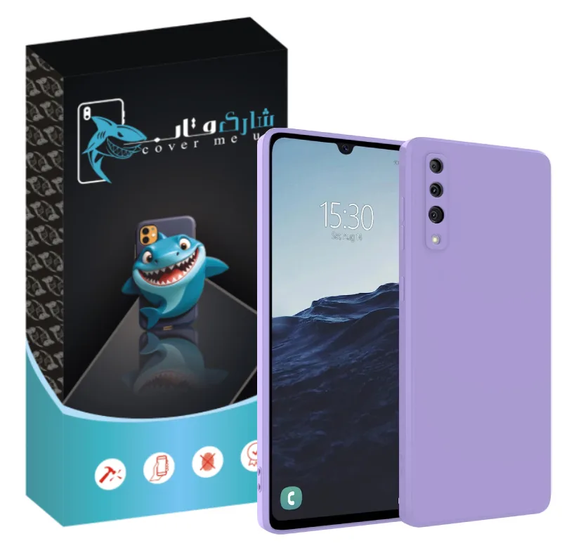 کاور شارک قاب مدل سیلیکونی مناسب برای گوشی موبایل سامسونگ Galaxy A70