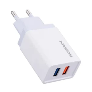 شارژر دیواری 18 وات آرسون مدل AN-W24 همراه کابل تبدیل USB-C