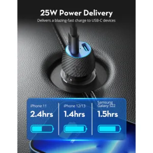 شارژر فندکی 25 وات راو پاور مدل RP-VC032
