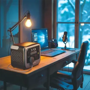 پاوراستیشن 700 وات پاورولوژی مدل PWGC700GY ظرفیت 10600 میلی‌ آمپر ساعت