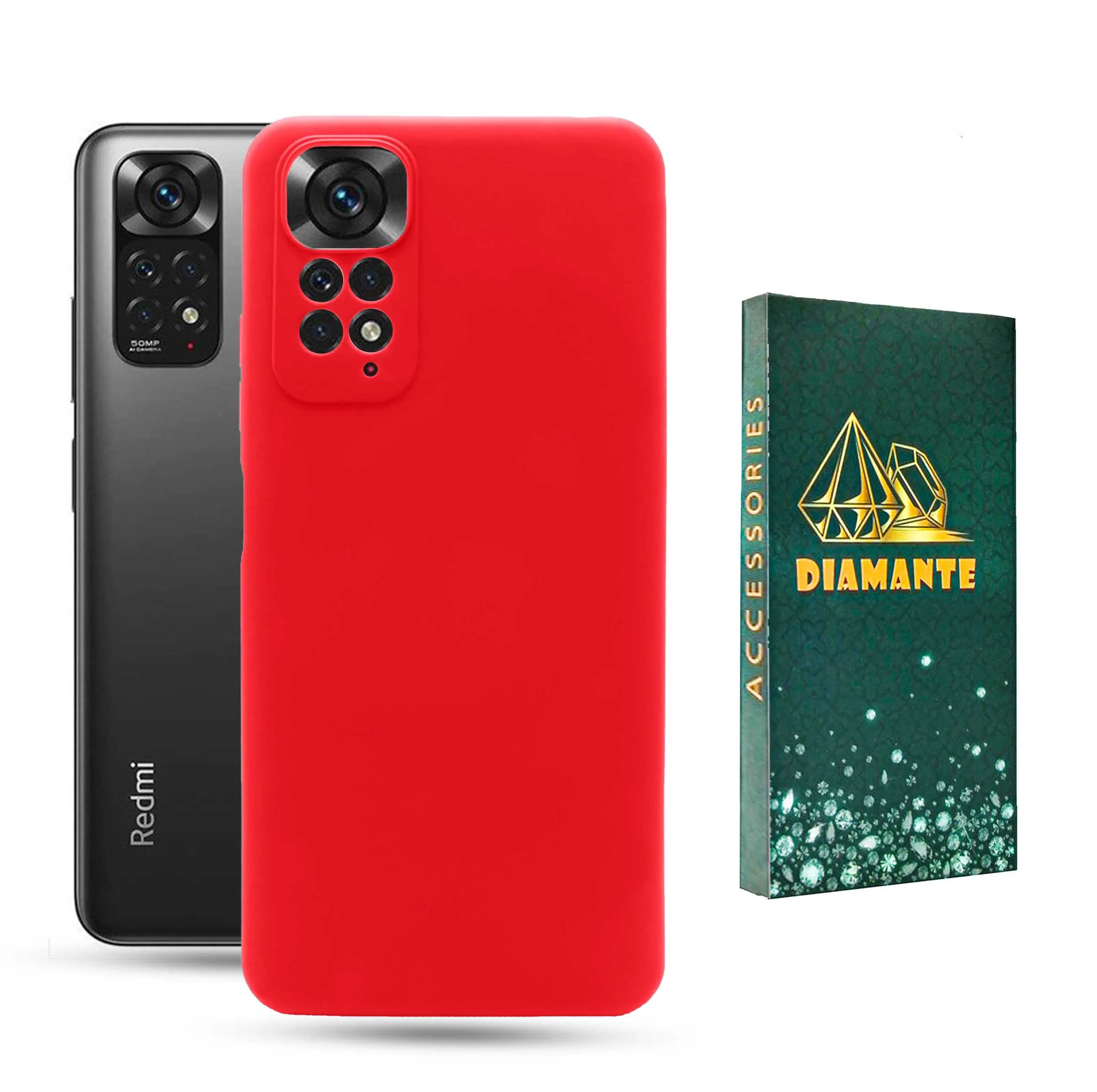 کاور دیامانته مدل sili_77 Gn مناسب برای گوشی موبایل شیائومی Redmi Note 11 4G