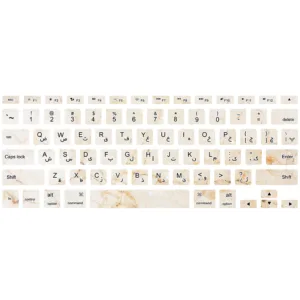 برچسب کیبورد فارسی طرح MARBLE 207 مناسب برای مک بوک ایر 13 اینچ 2010-2017