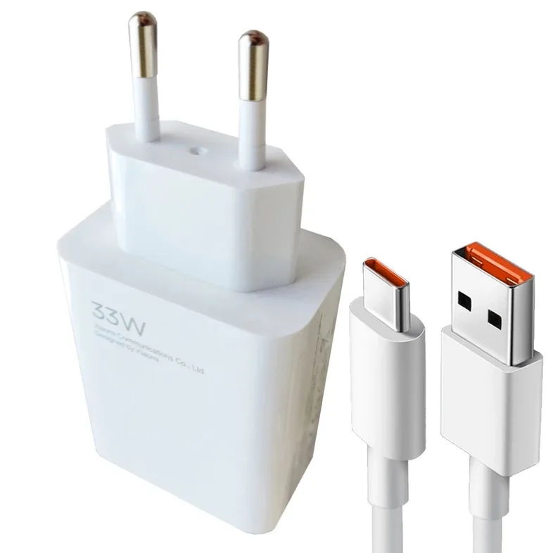 شارژر دیواری 33وات مدل Poco X3 pro به همراه تبدیل USB-c