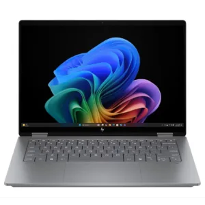 لپ‌تاپ 14 اینچی اچ‌ پی مدل OmniBook X Flip 14-fm0013dx، پردازنده Core Ultra 5-226V، رم 16 گیگابایت LPDDR5X، حافظه SSD با ظرفیت 512 گیگابایت، نمایشگر لمسی FHD+، قابلیت باز شدن 360 درجه و پشتیبانی از قلم، Wi-Fi 6E و سیستم‌عامل Windows 11