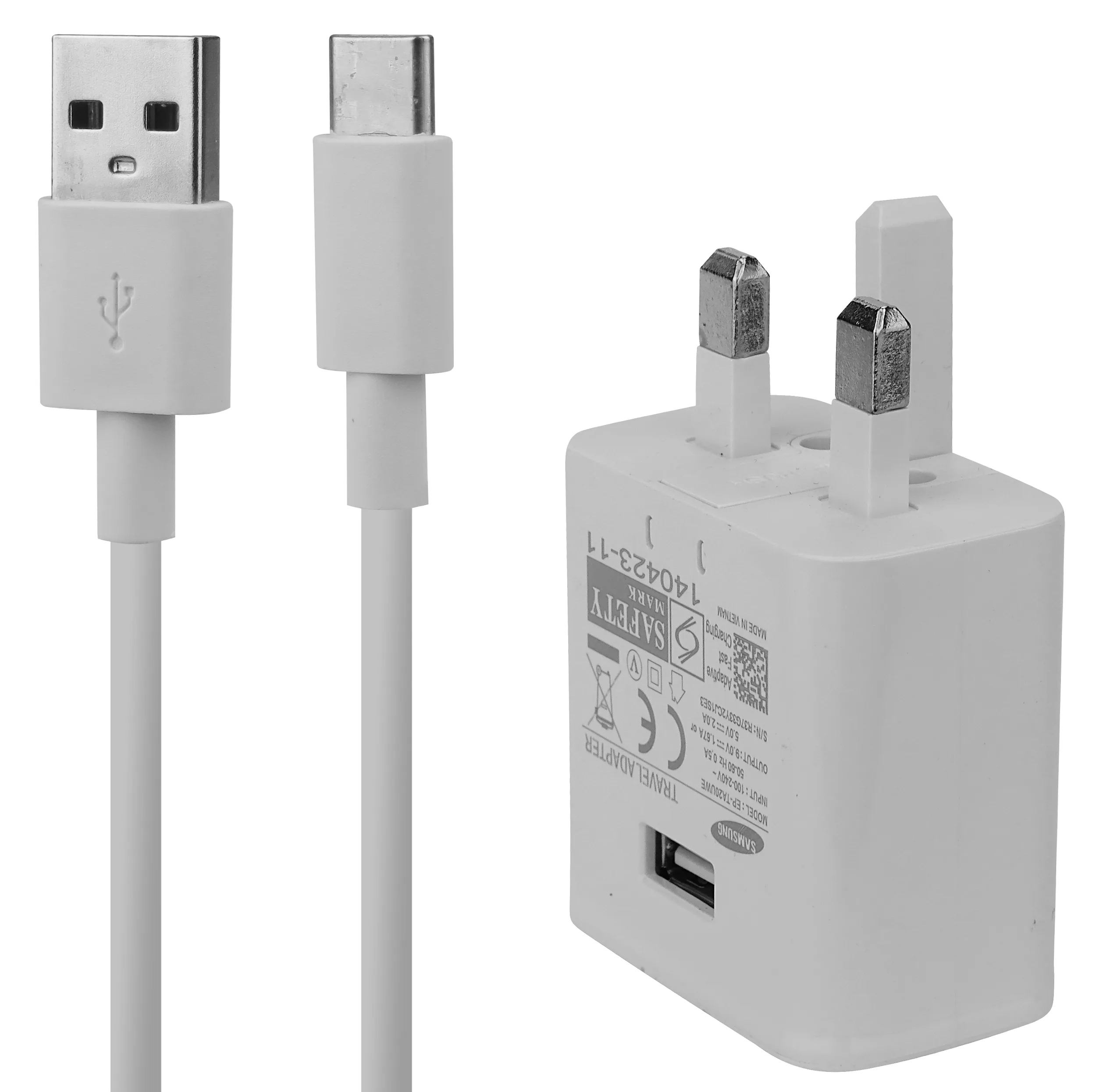 شارژر دیواری مدل EP-TA20UWE به همراه کابل تبدیل USB-C