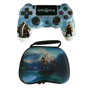 دسته بی سیم پلی استیشن 4  پلی ایکس مدل god of war به همراه کیف