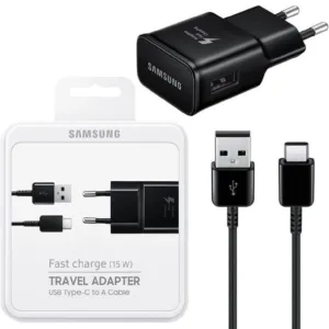 شارژر دیواری مدل Travel Adapter Fast Charge 15W به همراه کابل تبدیل USB-C