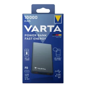 پاور بانک وارتا مدل FAST ENERGY ظرفیت 10000 میلی امپر ساعت