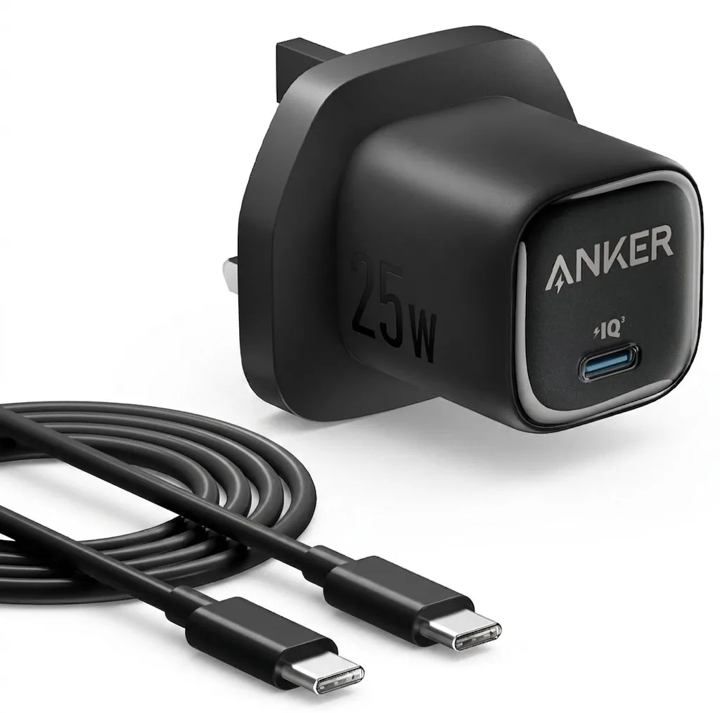 شارژر دیواری 25 وات انکر مدل A2656 به همراه کابل USB-C به طول 1.5 متر
