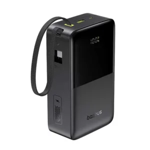 پاوربانک 22 وات بیسوس مدل EnerFill FC51 Bipow 2 Pro ظرفیت 30000 میلیآمپرساعت به همراه کابل متصل USB-C