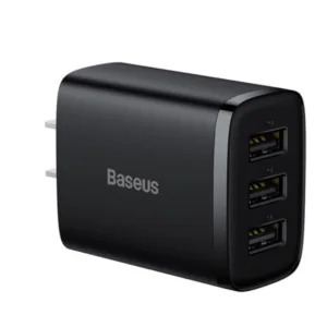 شارژر دیواری 17 وات سه پورت بیسوس مدل Compact 3U 17W CN