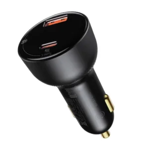 شارژر فندکی باسئوس مدل Digital Display PPS 100W به همراه کابل تبدیل USB-C