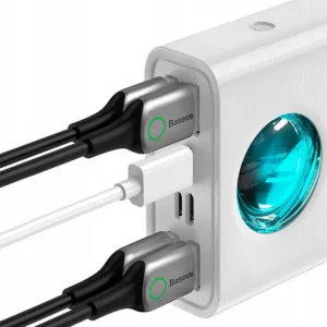 پاوربانک باسئوس مدل Ambilight dighital display BS-30KP365 ظرفیت 30000 میلی آمپرساعت