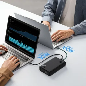 پاوربانک بیسوس مدل Adaman PD 140W Fast Charging ظرفیت 24000 میلی آمپر ساعت