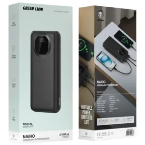 پاوربانک گرین لاین مدل Nairo ظرفیت 20000 میلی آمپر ساعت