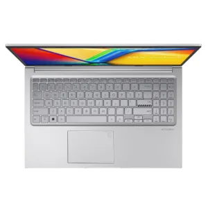 لپتاپ ایسوس مدل Vivobook 15 F1504VA-NJ824 با پردازنده Core i7-1355U، رم DDR4 40GB با فرکانس 3200MHz، حافظه SSD با ظرفیت 2TB، دارای نور پسزمینه کیبورد، حسگر اثر انگشت سیستمعامل Windows 11، کاستوم شده