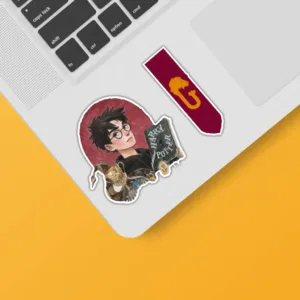 استیکر لپ تاپ و موبایل گوفی طرح هری پاتر گریفیندور مدل gryffindor 1 مجموعه 10 عددی