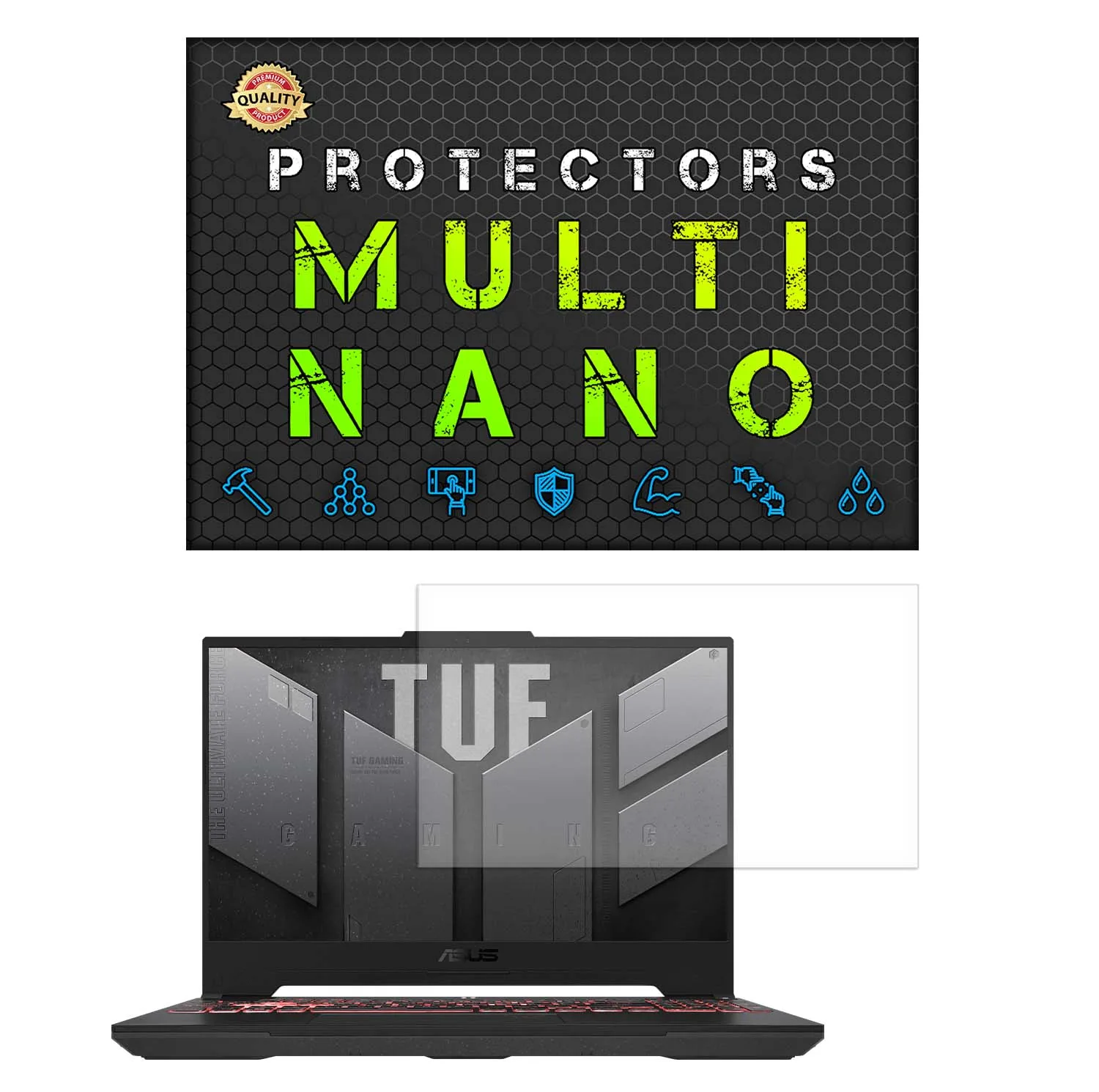 محافظ صفحه نمایش مات مولتی نانو مدل X-S1M مناسب برای لپ تاپ ایسوس TUF Gaming F15 FA507V 15.6 inch 2023
