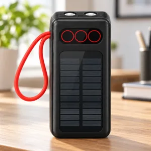پاوربانک 22.5 وات مدل N-56 ظرفیت 30000 میلیآمپرساعت به همراه سه کابل لایتنینگ . USB-C . micro-USB