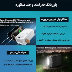 پاوربانک ریمکس مدل RPP-118 ظرفیت 80000 میلی آمپر ساعت