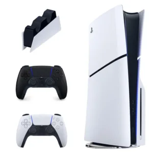 کنسول بازی سونی مدل PlayStation 5 Slim ظرفیت 1 ترابایت ریجن CFI-2116 اروپا به همراه دسته اضافی و پایه شارژر